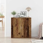 vidaXL Buffet Bois ancien 79 x 38 x 80 cm Bois d'ingénierie