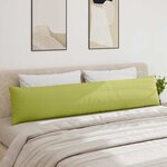 vidaXL Coussins de canapé 2 Pièces Vert clair 200 x 40 cm tissu