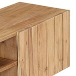 vidaXL Meuble TV 140 x 30 x 45 cm Bois d'acacia massif