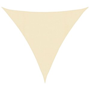 vidaXL Voile d'ombrage 160 g/m² Crème 4x4x4 m PEHD