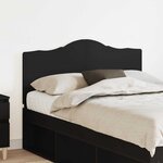 vidaXL Tête de lit Chêne noir 120 cm Bois d'ingénierie