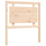 vidaXL Cadre de lit et tête de lit 100x200 cm bois massif