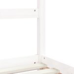 vidaXL Cadre de lit pour enfants blanc 90x200 cm bois de pin massif