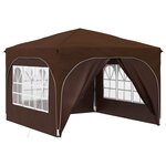 vidaXL Tente de fête pop-up 290 x 290 x 245 cm Marron
