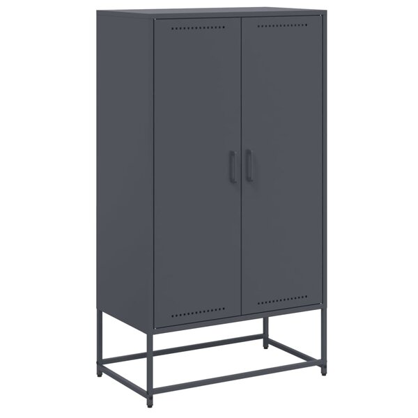 vidaXL Buffet haut anthracite 68 5x38 5x123 5 cm acier