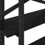 vidaXL Étagère Chêne noir 100 x 33 5 x 140 cm Bois d'ingénierie