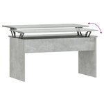 vidaXL Table basse gris béton 102x50 5x52 5 cm bois d'ingénierie