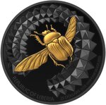 Pièce de monnaie en Argent 25 Dollars g 62.2 (2 oz) Millésime 2025 Entoma SCARABEO