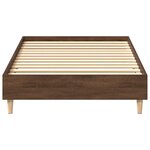 vidaXL Cadre de lit sans matelas chêne marron 90x200cm bois ingénierie