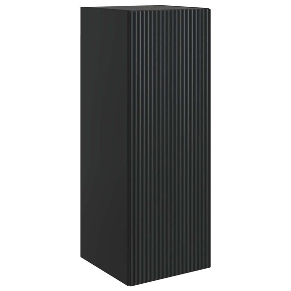 vidaXL Armoire Murale 33 x 34 5 x 90 cm Bois d'ingénierie Noir