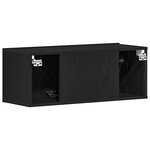 vidaXL Meubles TV 2 Pièces Chêne noir 80 x 30 x 30 cm Bois d'ingénierie