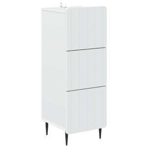vidaXL Armoire à tiroirs Blanc 33 x 34 5 x 92 cm Bois d'ingénierie