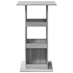 vidaXL Table de bar avec rangement sonoma gris bois d'ingénierie