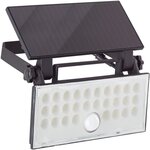 Applique extérieure LED et solaire - Détecteur de mouvement - Plastique et métal - 4 W - Noir