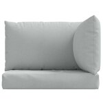 vidaXL Coussins de palette lot de 3 gris clair mélangé tissu