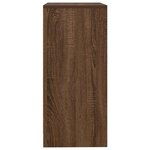 vidaXL Buffet chêne marron 57x34x76 cm bois d'ingénierie