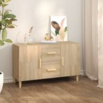 vidaXL Buffet chêne sonoma 100x36x60 cm bois d'ingénierie