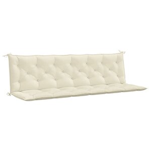 vidaXL Coussin de banc de jardin blanc crème tissu oxford