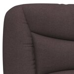 vidaXL Lit avec matelas Hvar marron foncé 90x190 cm tissu