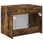 vidaXL Cabinet de Salle de Bain Mural Chêne fumé 62 5 x 44 5 x 50 cm