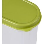 Boîte à céréales 1,25 litres Transparent Vert KEEEPER