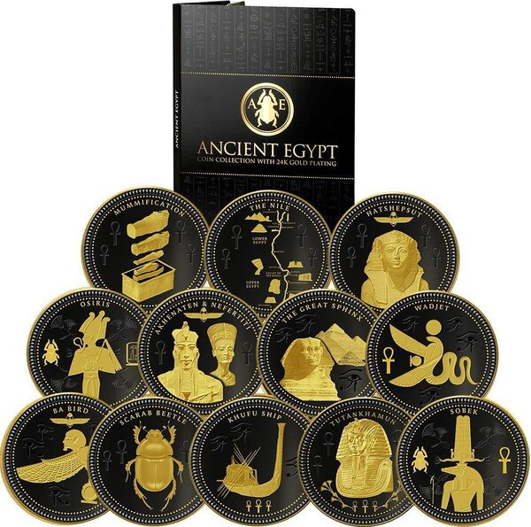 Pièce de monnaie en Iron 50 Cents g 38 Millésime 2024 Ancient Egypt ANCIENT EGYPT