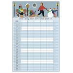 Calendrier Familial 2024-2025 - 28 5x28 Cm - L'organise Tout - Draeger paris
