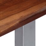 vidaXL Table console 115x35x76 cm Bois d'acacia massif et fer