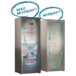 Beko rcne560k40dsn réfrigérateur congélateur bas - 497 l (352+145) - froid ventilé - neofrost - gris acier