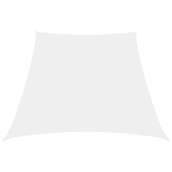 vidaXL Voile de parasol Tissu Oxford trapèze 3/5x4 m Blanc