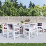 vidaXL Coussins de chaise de jardin à dossier bas lot de 6