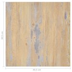 vidaXL Dalles de plancher autoadhésives 55 Pièces PVC 5 11 m² marron