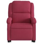 vidaXL Fauteuil inclinable Rouge bordeaux Velours