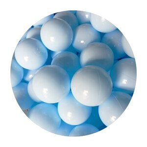 Lot de 50 balles couleur azur