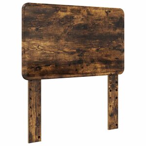 vidaXL Tête de lit avec tête de lit Chêne fumé 80 cm Bois d'ingénierie