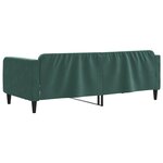 vidaXL Lit de repos sans matelas vert foncé 100x200 cm velours