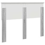 vidaXL Tête de lit Gris Sonoma 135 cm Bois d'ingénierie