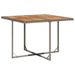 vidaXL Ensemble à manger de jardin 9 Pièces coussins gris résine tressée