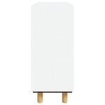 vidaXL Buffet Blanc 60x30x70 cm Bois de pin massif et rotin naturel