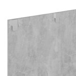 vidaXL Meuble TV mural Gris béton 120x23 5x90 cm Bois d’ingénierie