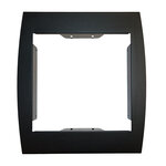 Support grillage rigide & palissade noir mat sablé ral 9005ms