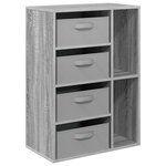vidaXL Buffet Sonoma gris 60 x 33 5 x 84 cm