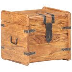 vidaXL Coffre 40x40x40 cm Bois d'acacia solide