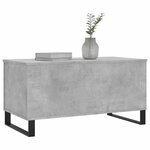 vidaXL Table basse Gris béton 90x44 5x45 cm Bois d'ingénierie