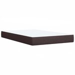 vidaXL Sommier à lattes de lit avec matelas Marron foncé 120x200 cm