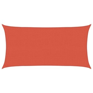 vidaXL Voile d'ombrage 160 g/m² Terre cuite 2 5x5 m PEHD