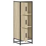 vidaXL Buffet haut chêne sonoma 35 5x35x106 5 cm bois ingénierie métal