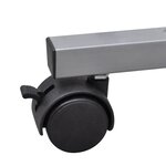 vidaXL Bureau d'ordinateur avec plateau à clavier coulissant Marron