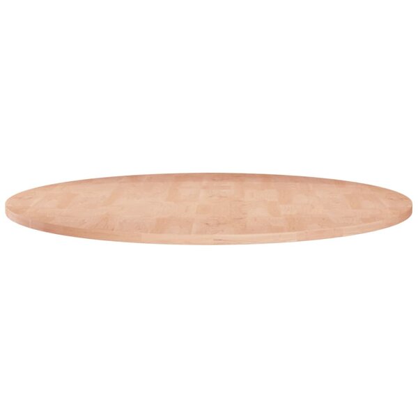 vidaXL Dessus de table rond Ø80x1 5 cm Bois de chêne massif non traité