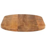 vidaXL Dessus de table 140x60x2 5 cm ovale bois massif de manguier
